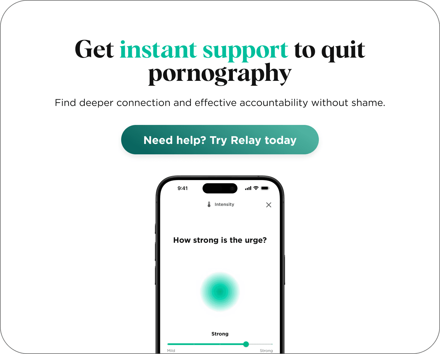 Relay is the best app for helping husbands quit porn